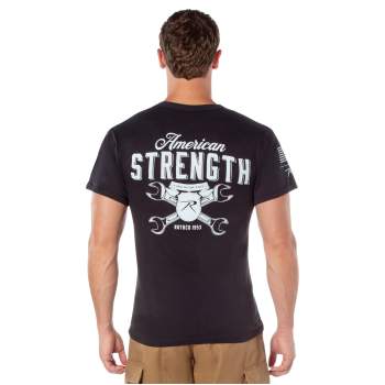 Rothco American Strength T-Shirt Black 18135 18136