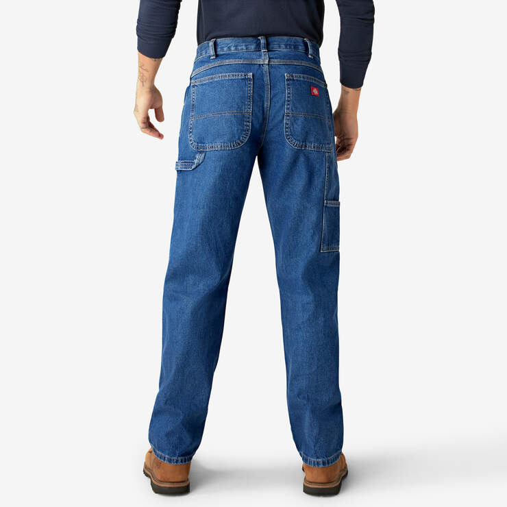 Dickies Men’s Relaxed Fit Carpenter Jeans Stonewashed Indigo Blue 19294SNB