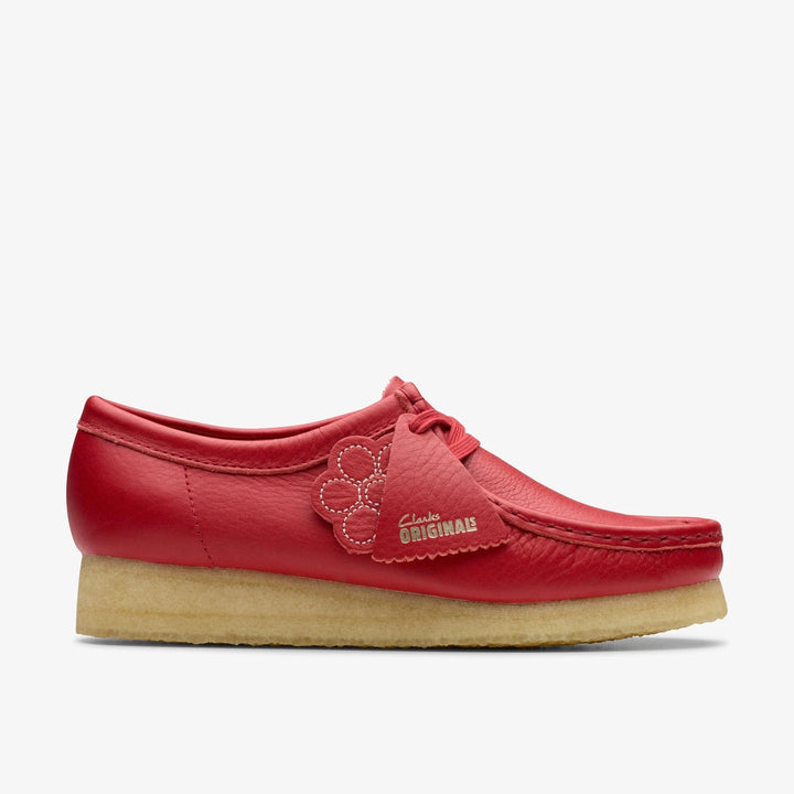 Clarks Women’s Wallabee Red Leather 26180683