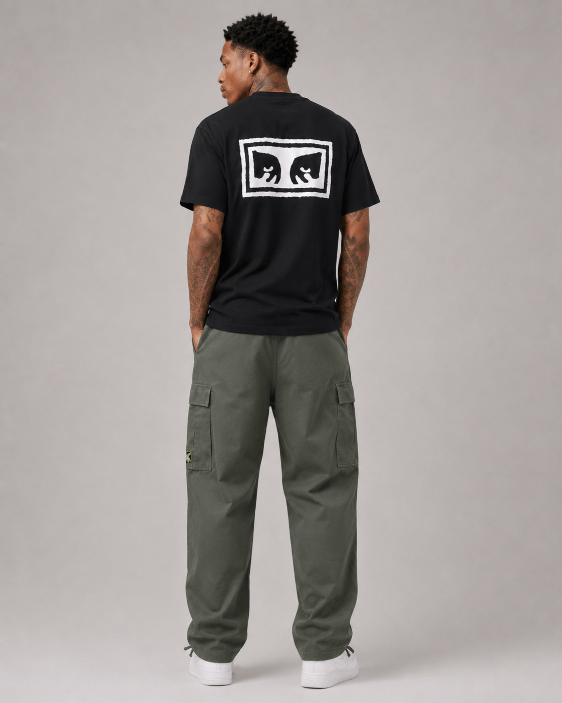 OBEY Eyes 3 classic short sleeve T-Shirt Black 165261826 BLK