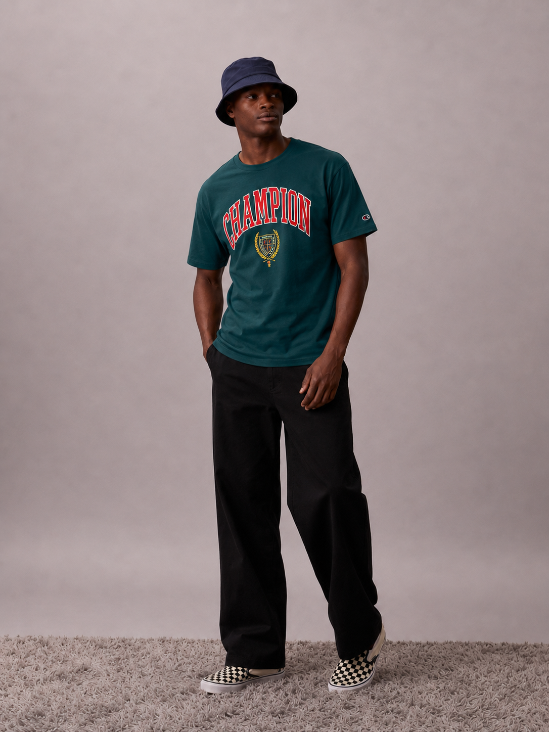 Champion Men's Classic Graphic T-shirt Emerald Allur GT23H 58609Q A156