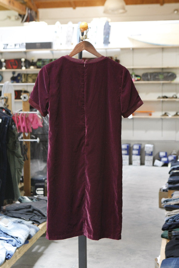 Polo Ralph Lauren Women's Velvet Shirtdress Chianti 200733525001 B6