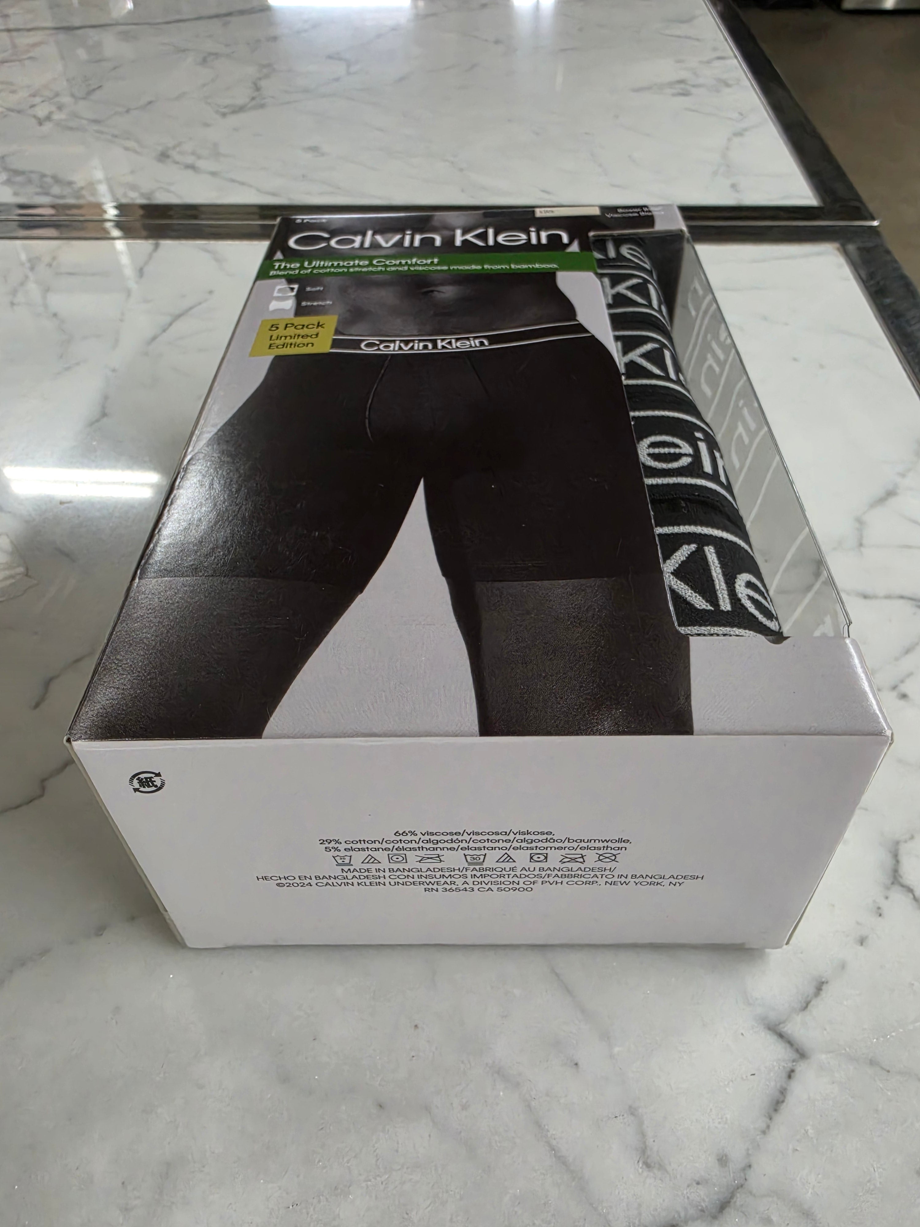 Calvin Klein Men's Boxer Brief 5PK Black NP2843O 001