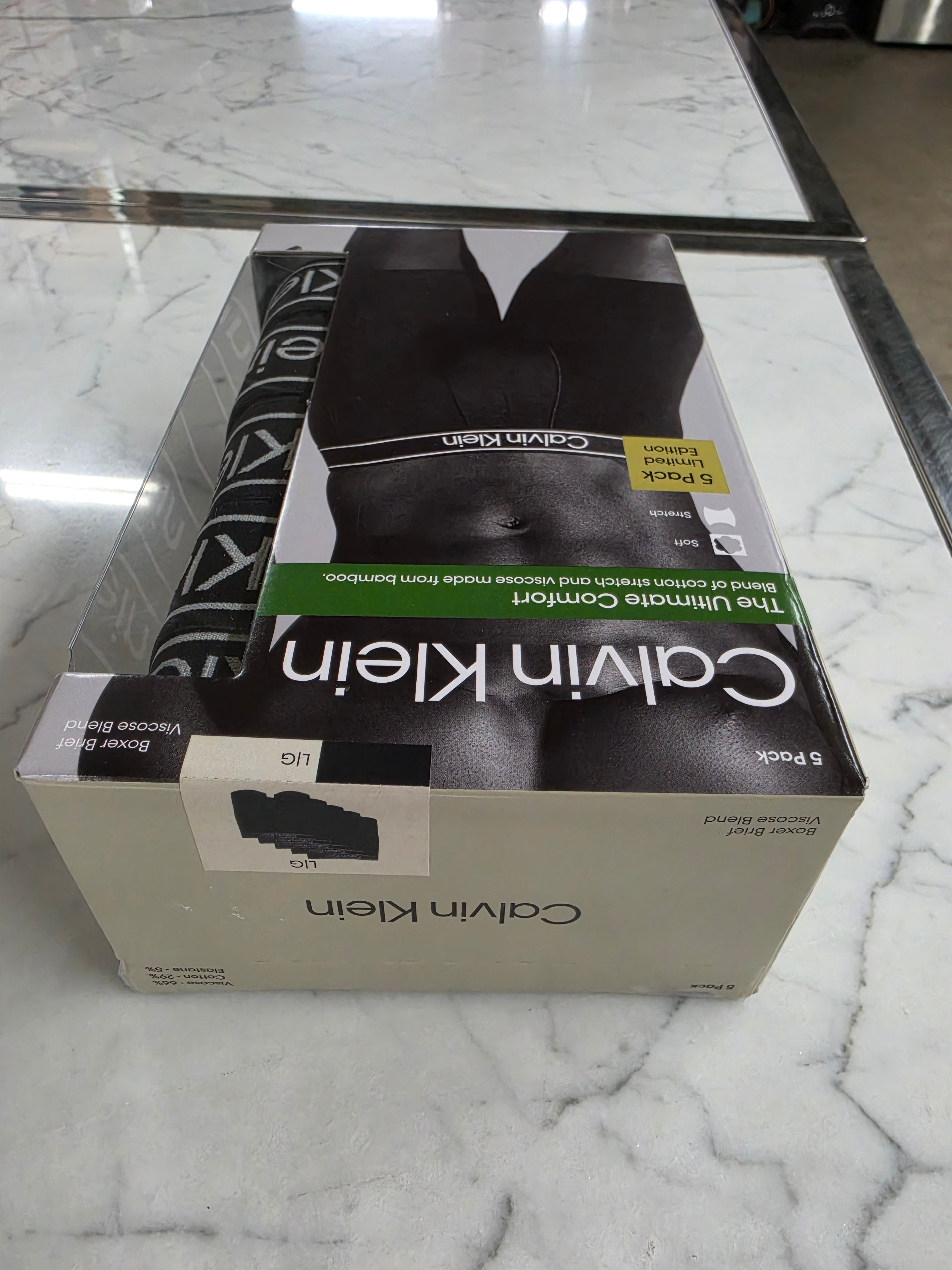Calvin Klein Men's Boxer Brief 5PK Black NP2843O 001