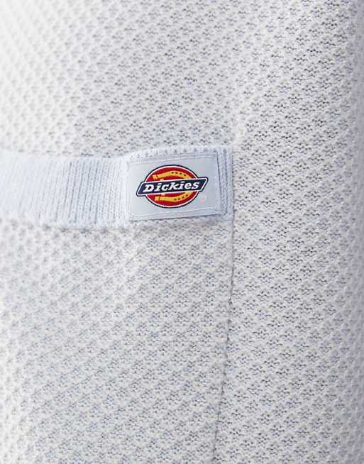 Dickies Mens Rocky Knit Polo Shirts Light Blue A4Z7AF90