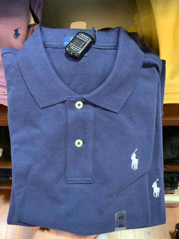 Polo Ralph Lauren Women's Classic Fit Short Sleeve Polo Shirt New Navy/White 211747409002 B11