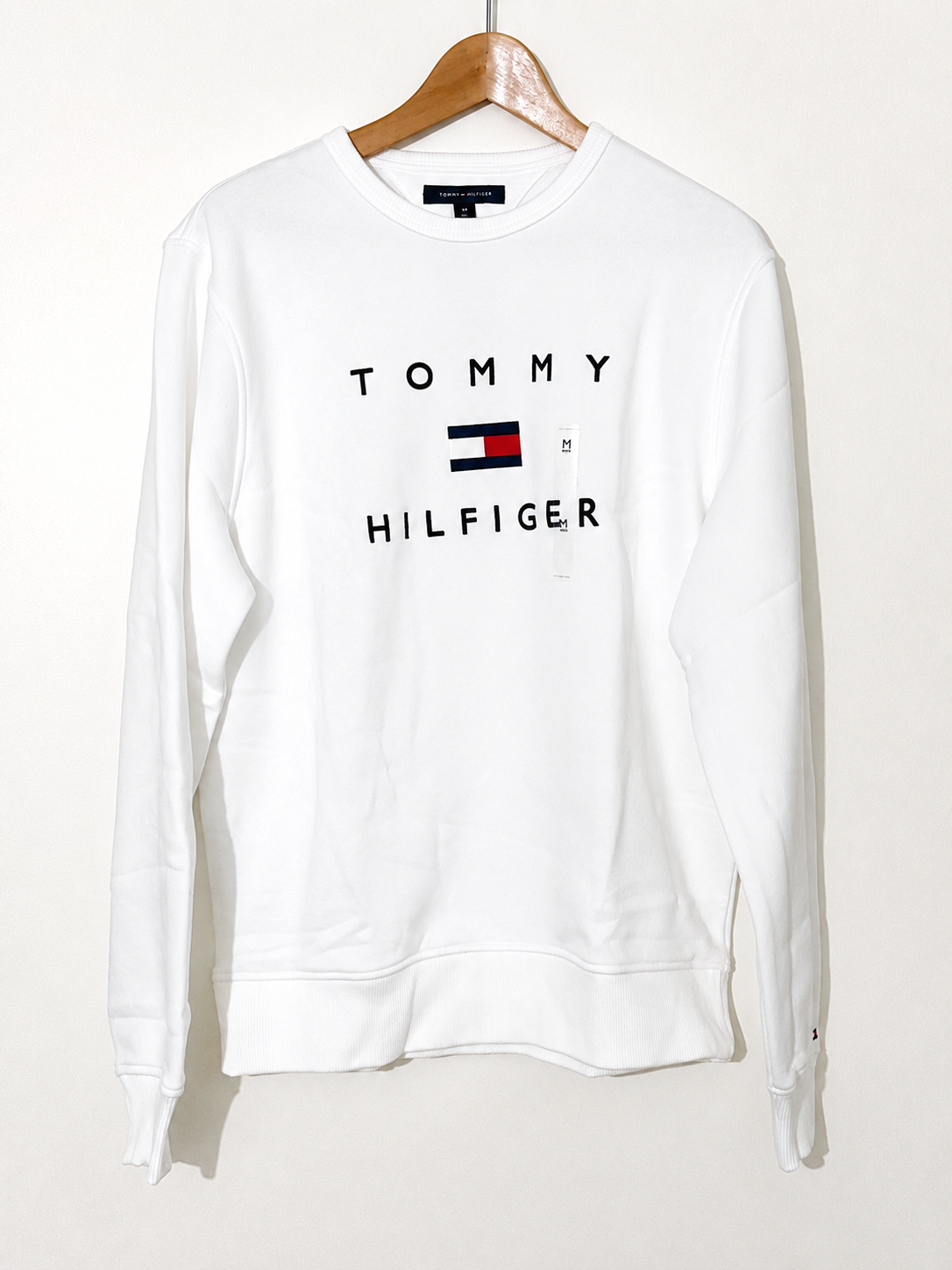 Tommy Hilfiger Stacked EMB Crewneck Optic White 78J9708 100