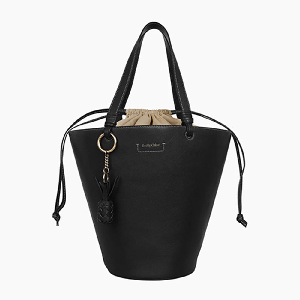 See by Chloé Cecilya Tote Bucket Bag Black CHS21SSB06912 001