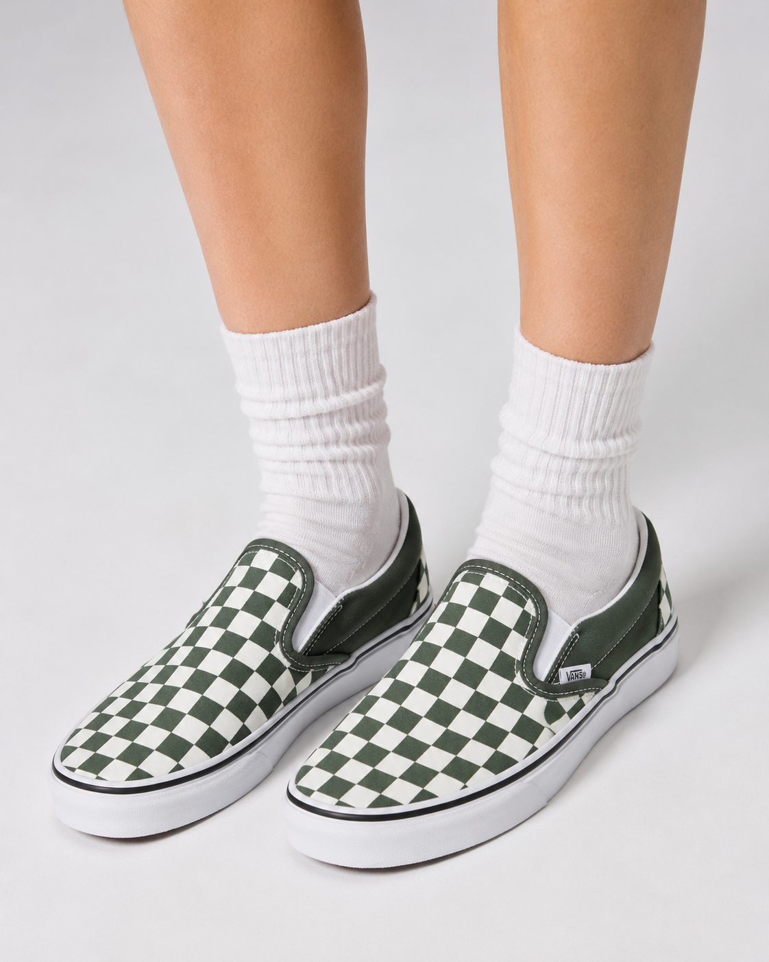 Vans Checkerboard Classic Slip-On Thyme/True White VN0A33TB9HO