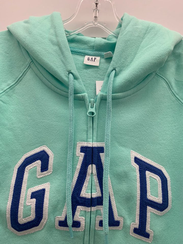Gap Women's Basic Gap Logo Zip Up Hoodie Shore Blue 255045 23 G1