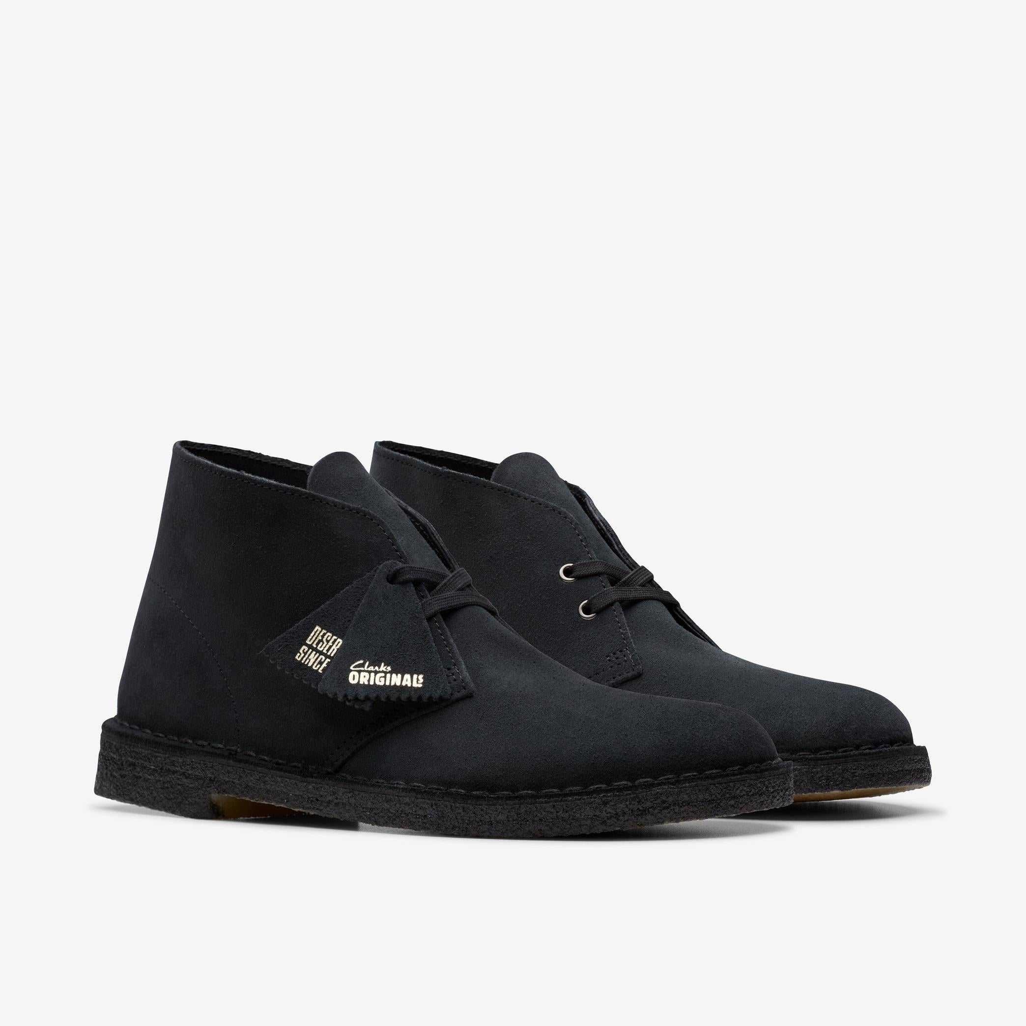 Clarks Mens Desert Boot Navy Suede 26155571