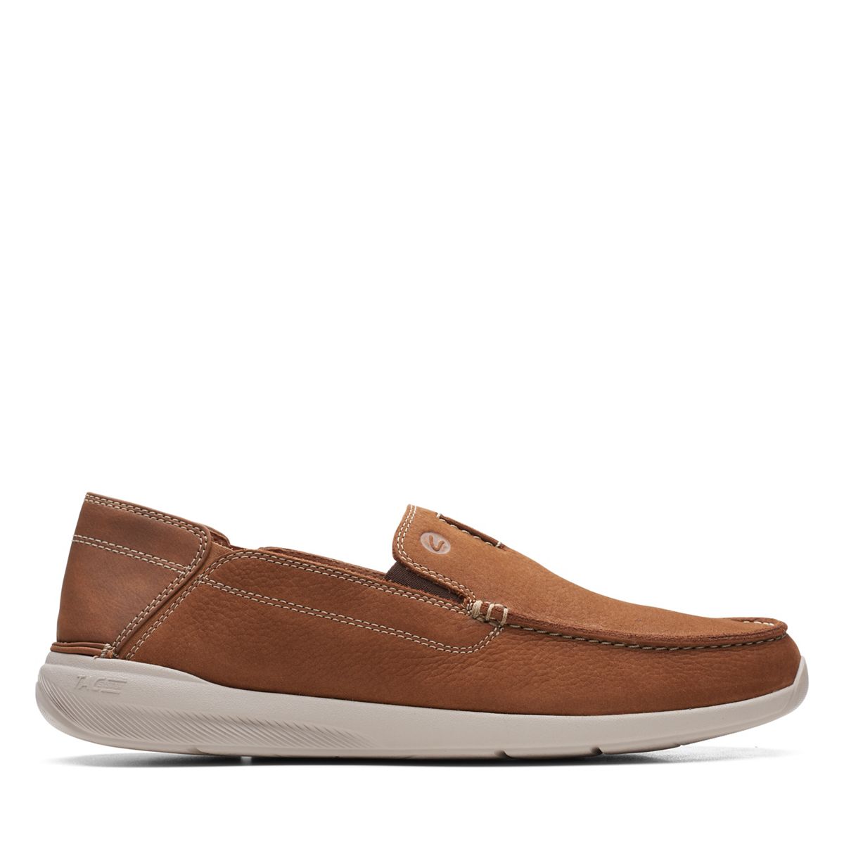 Clarks Men's Gorwin Step Tan Nubuck 26164688 - APLAZE