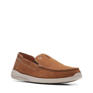 Clarks Men's Gorwin Step Tan Nubuck 26164688 - APLAZE
