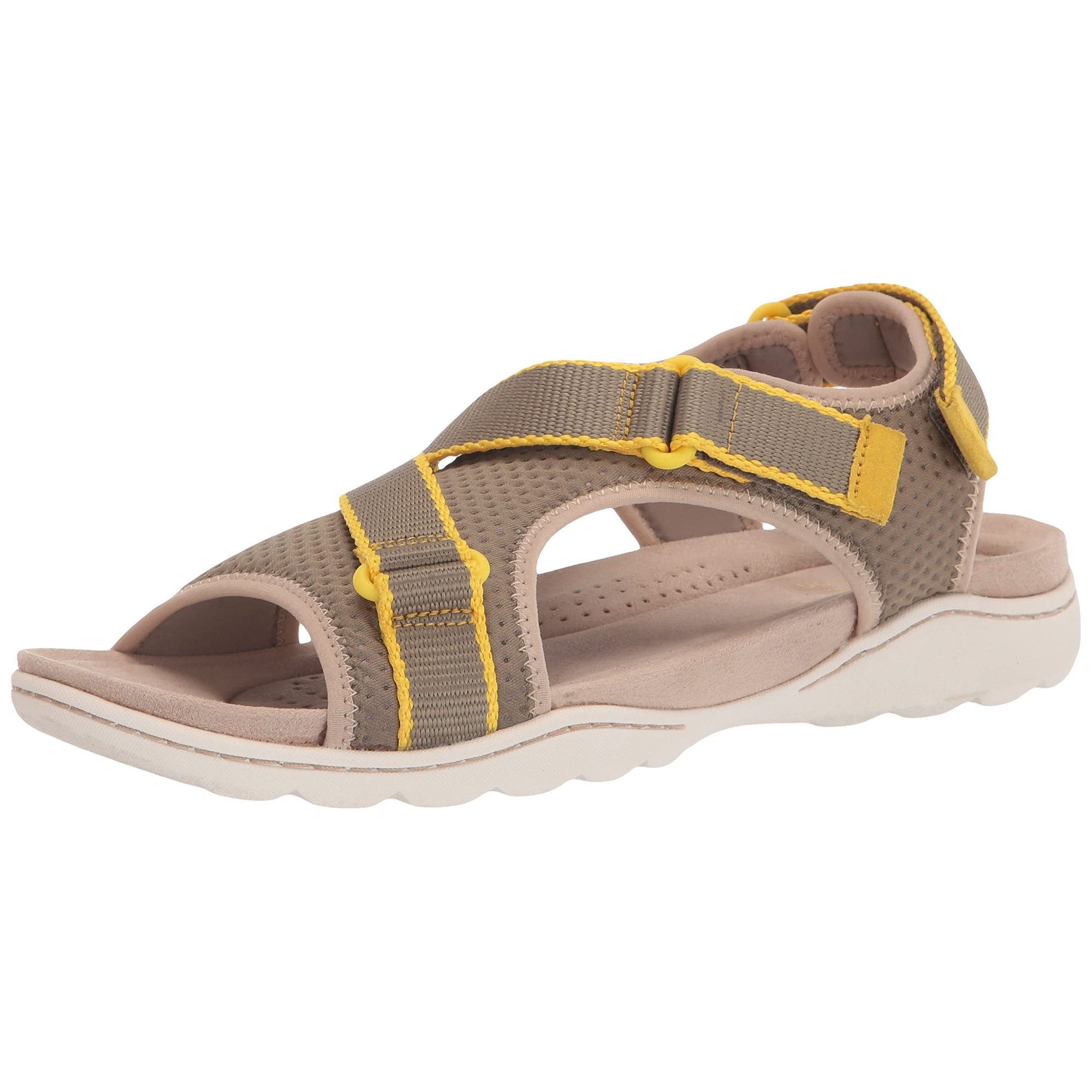 Clarks Women's Amanda Stroll Olive Textile 26165375 - APLAZE