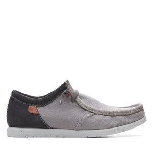 Clarks Men's ShacreLite Moc Grey Combi 26166918 - APLAZE
