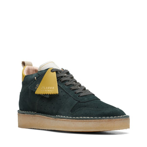 Clarks Women's Desert Run Dark Green Suede 26169459 - APLAZE