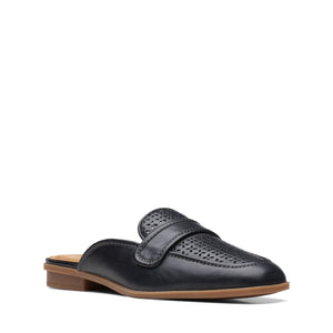 Clarks Women's Lyrical Rose Black Leather 26172730 - APLAZE