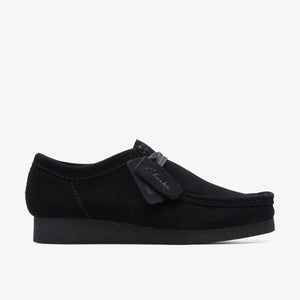 Clarks Originals Mens WallabeeEVO Black Suede Loafer 26172820