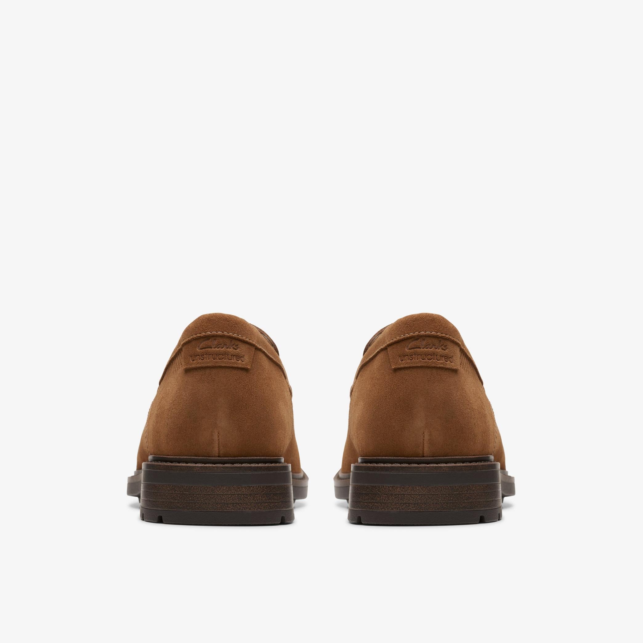 Clarks Men's Un Shire Step Cola Suede 26174581 - APLAZE