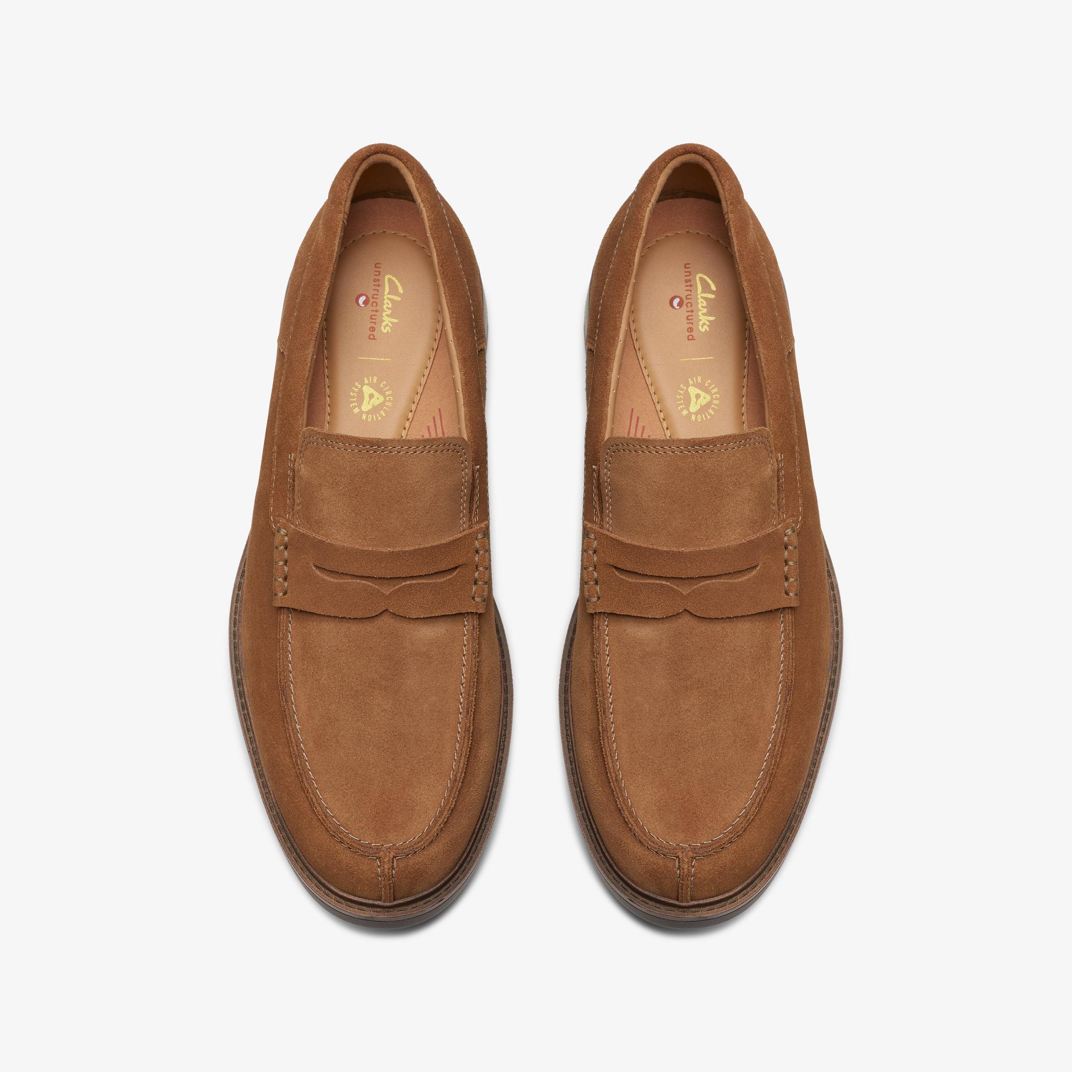 Clarks Men's Un Shire Step Cola Suede 26174581 - APLAZE