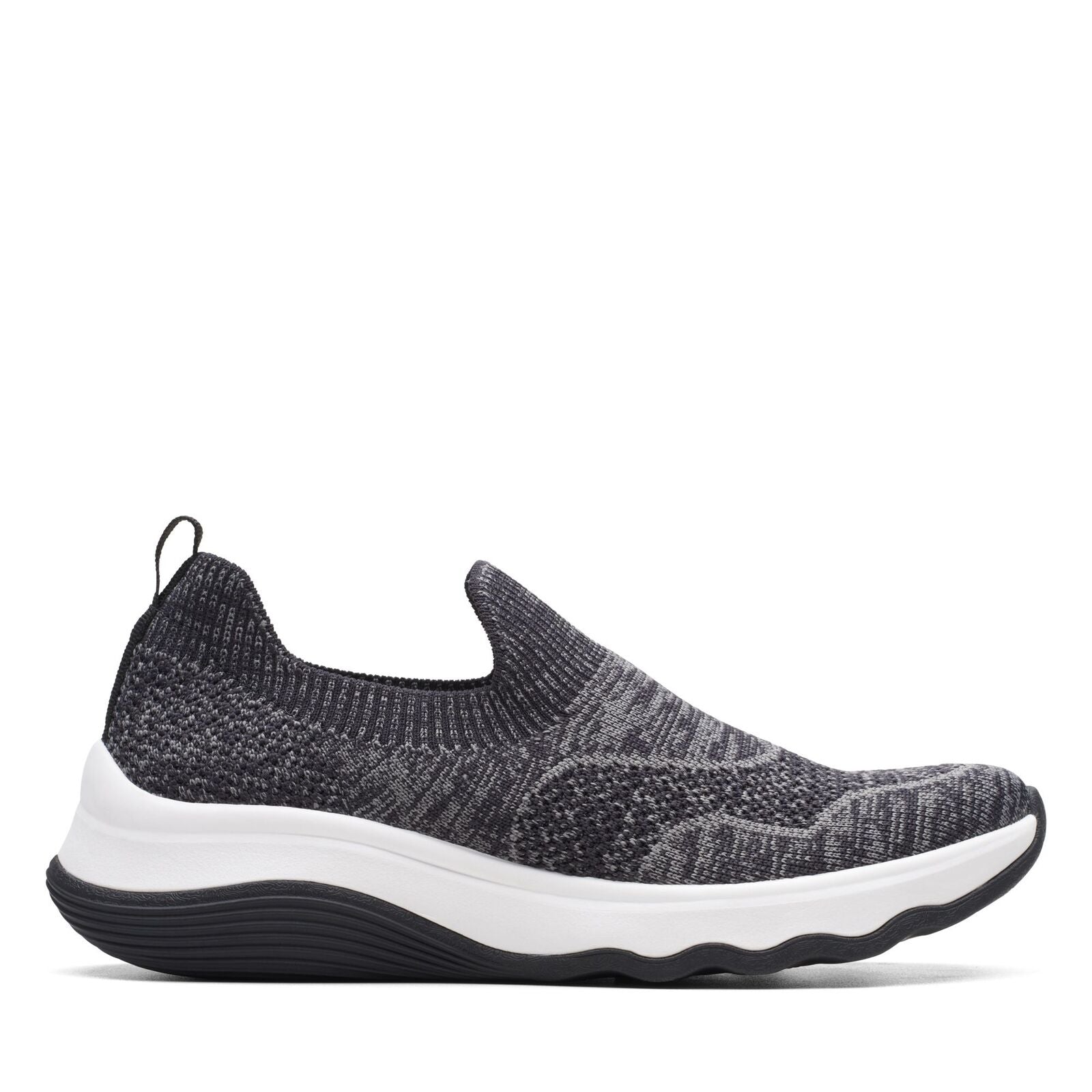 Clarks Women's Circuit Path Black Knit 26174947 - APLAZE