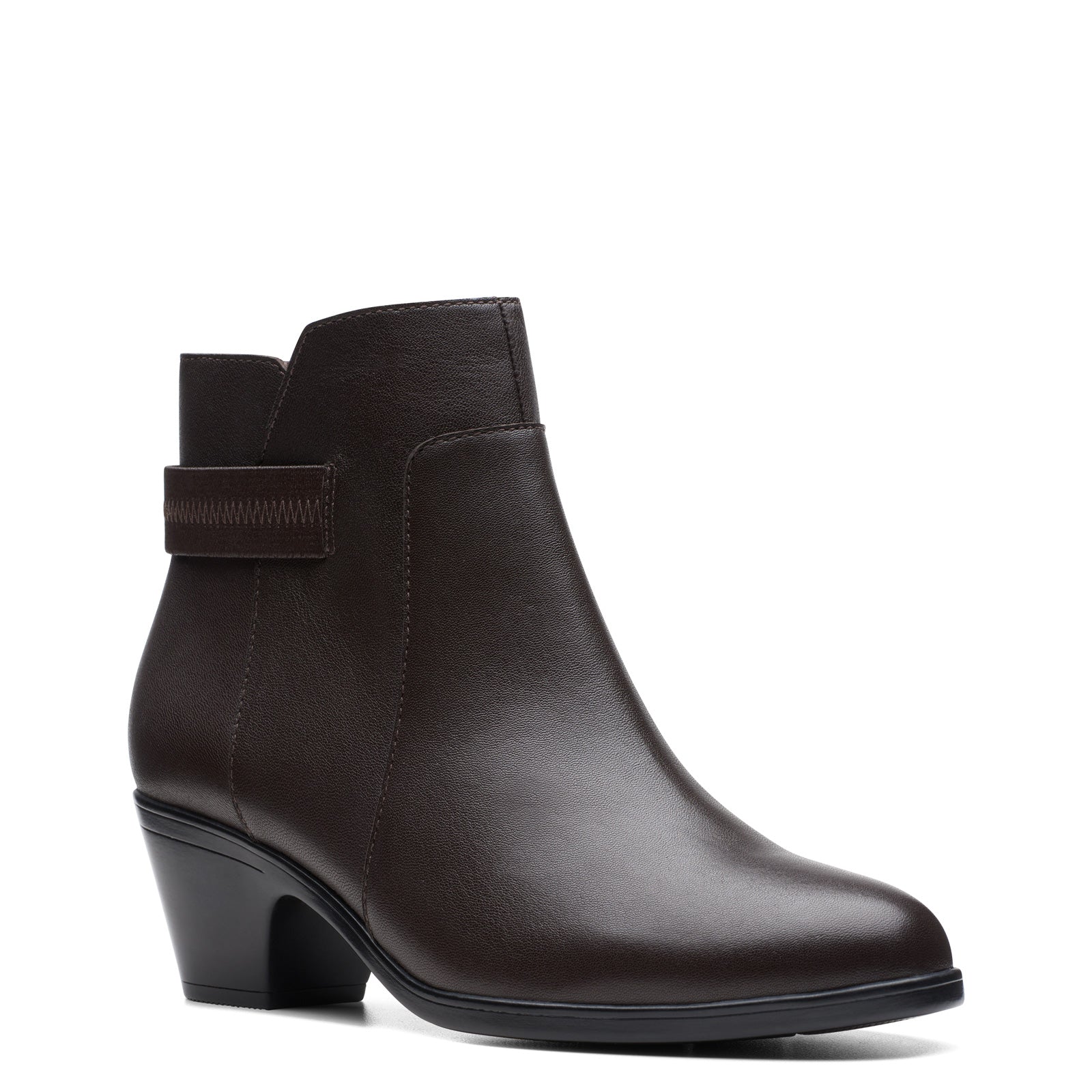 Clarks Women's Emily 2 Holly Boot Dark Brown Lea 26175032 - APLAZE