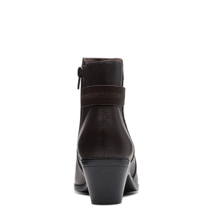 Clarks Women's Emily 2 Holly Boot Dark Brown Lea 26175032 - APLAZE