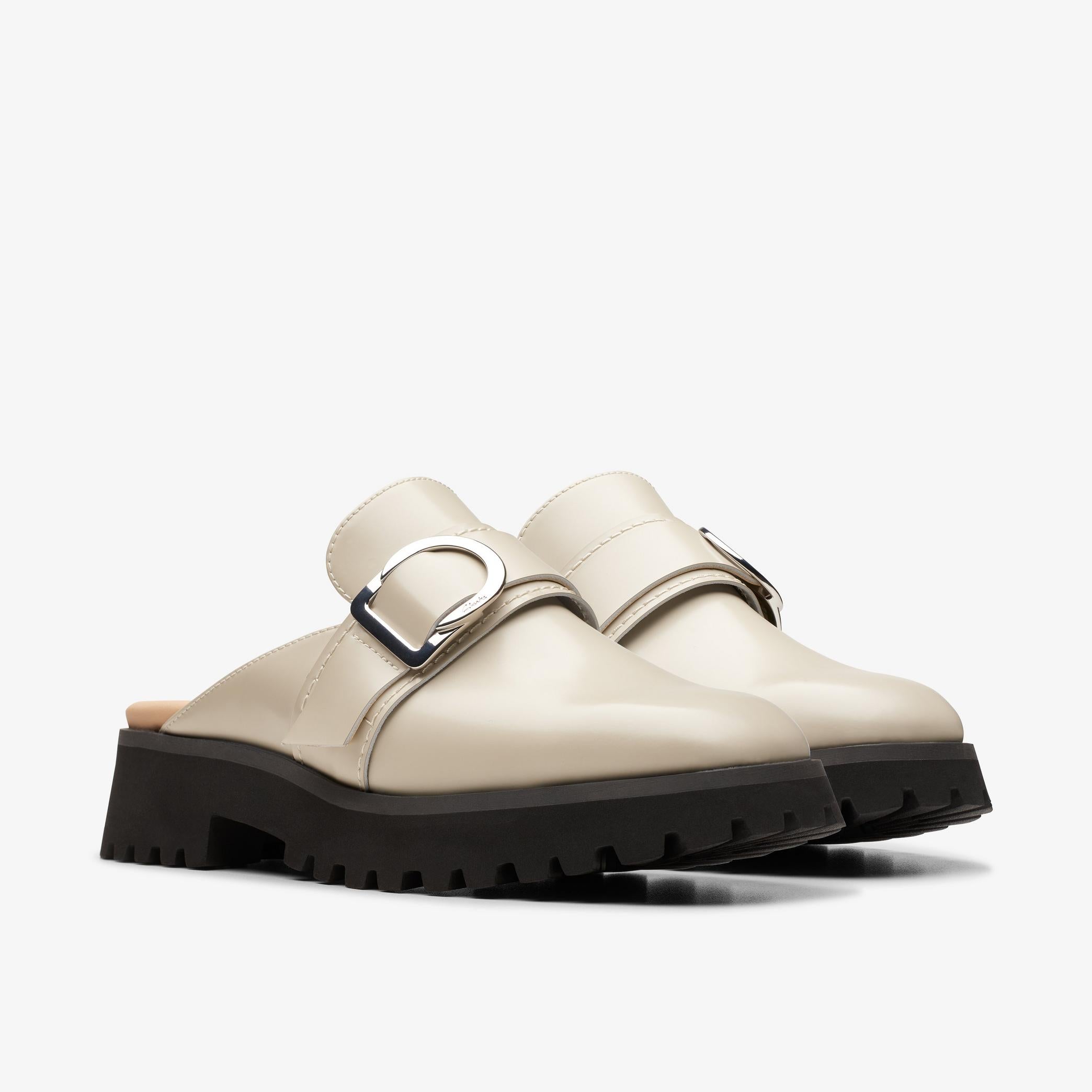 Clarks Women's Stayso Free Ivory Leather 26176515 - APLAZE