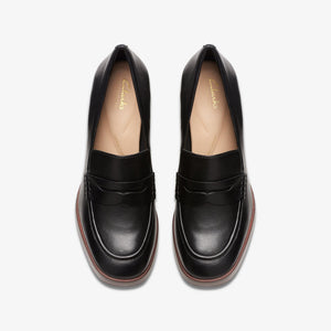 Clarks Women's Zoya85 Walk Black Leather 26176654 - APLAZE