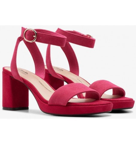 Clarks Women's AmbyrLyn Bay Fuchsia Suede 26177007