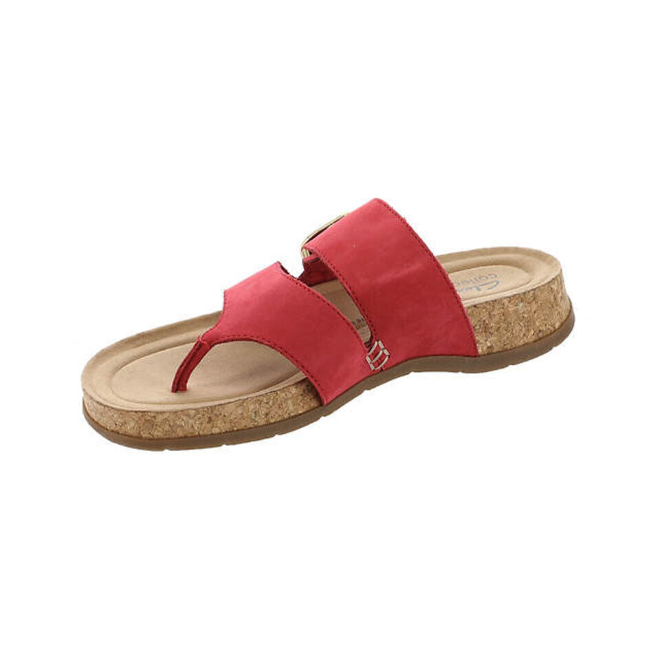 Clarks Women's Reileigh Park sandal Cherry Nubuck 26177427 - APLAZE