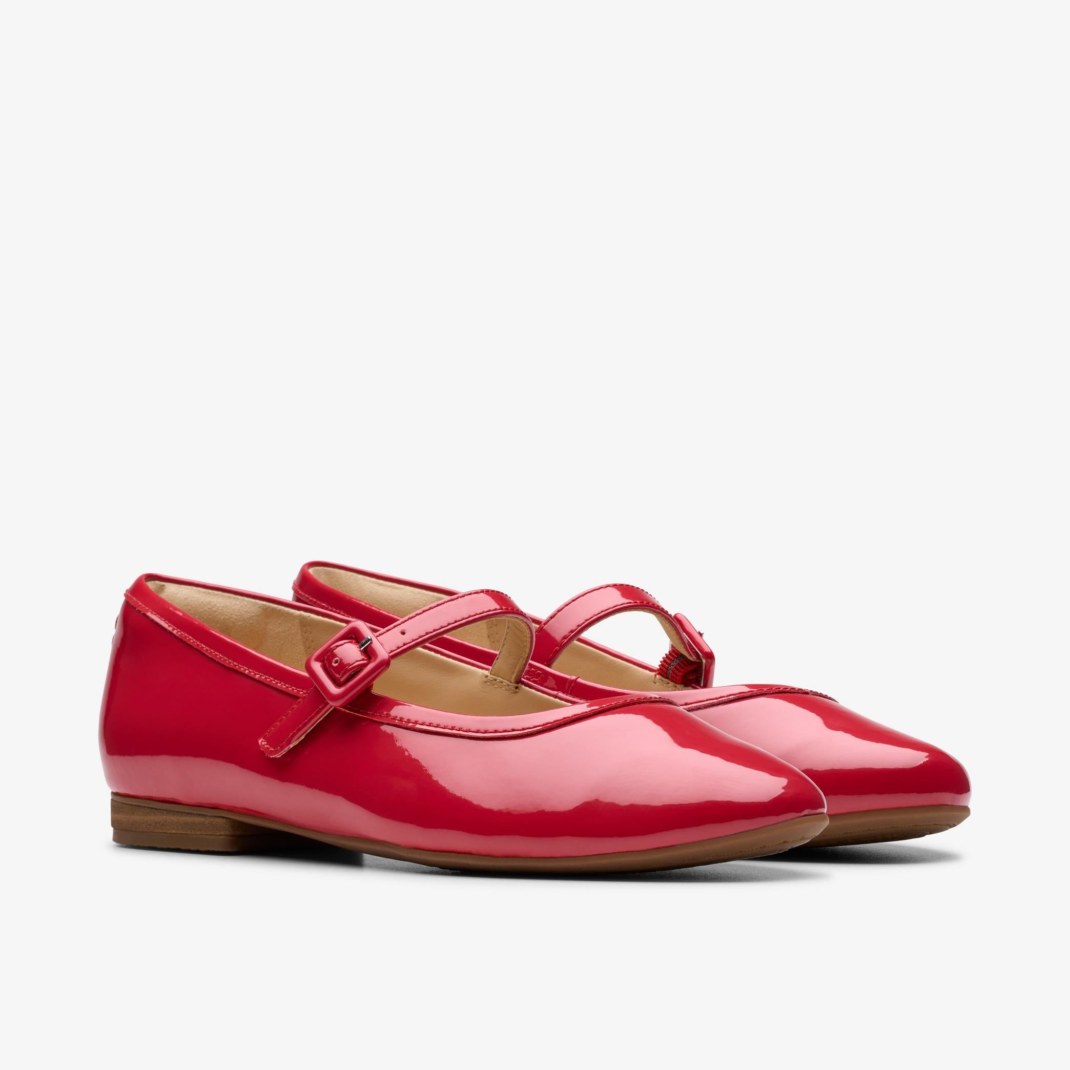 Clarks Women's Fawna Sky Red Patent 26178781