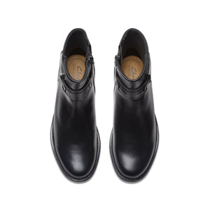 Clarks Women's Maye Bella Black Leather - top view