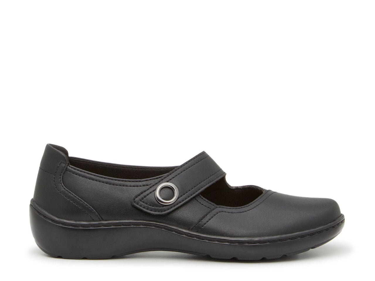 Clarks Women's Cora Ease Mary Jane Black Leathert 26180468