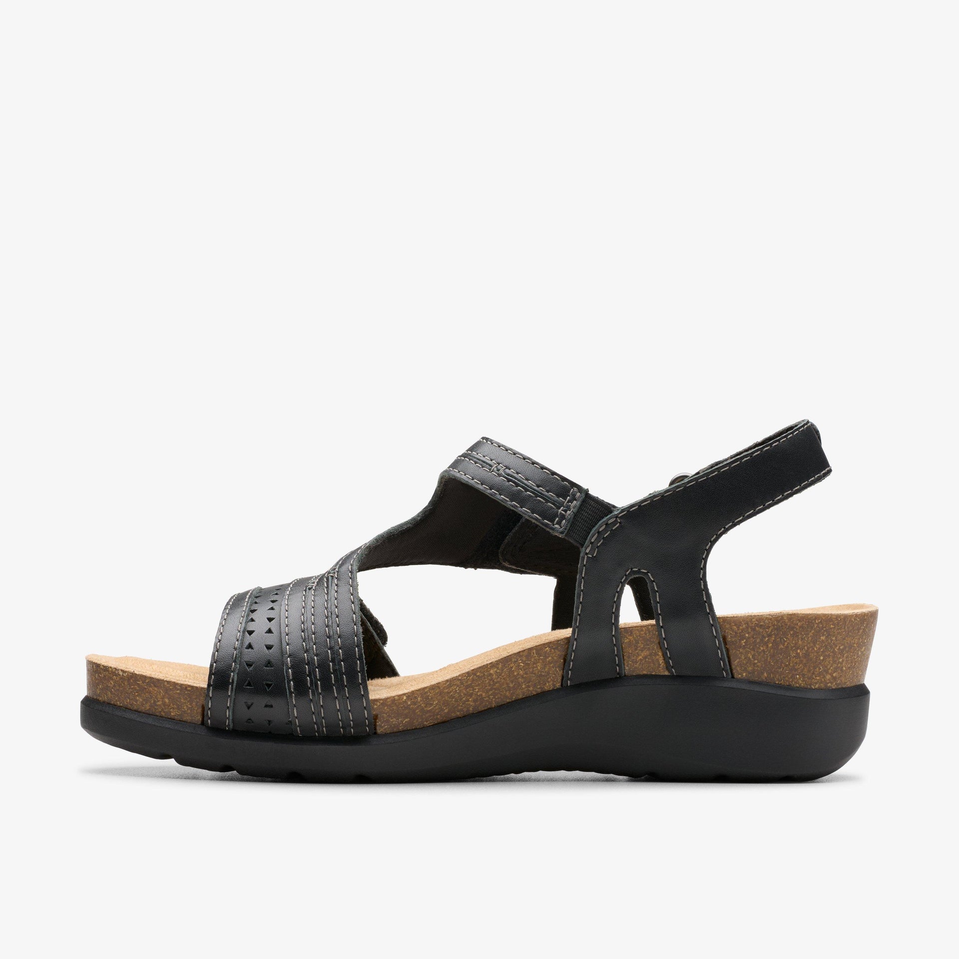Clarks Women's Calenne Carmen Black Leather 26182309