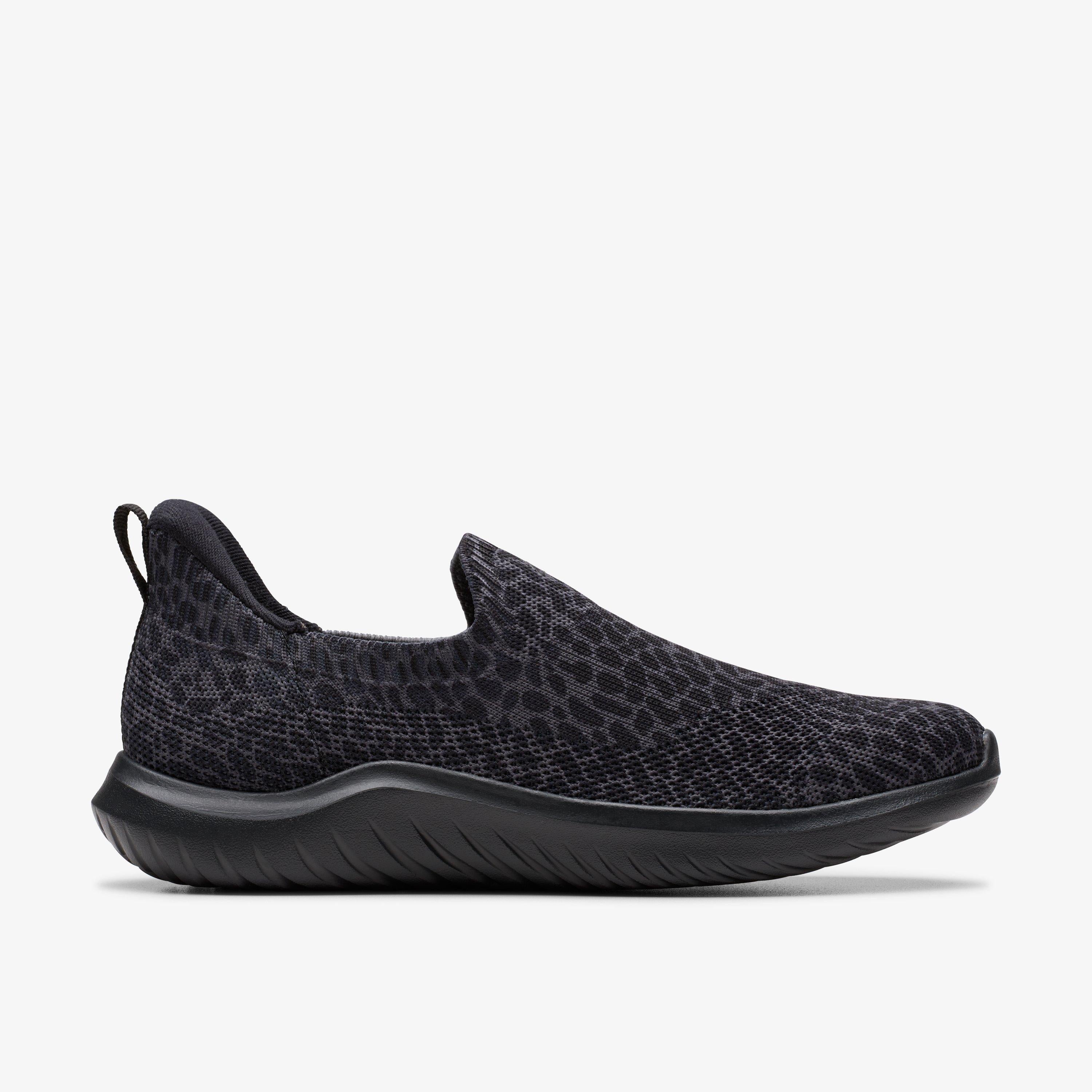 Clarks Women's Nova Aster Black Leopard Textile Sneaker 26184273