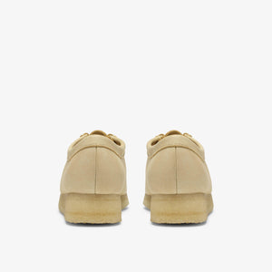 Clarks Originals Women's Wallabee Pale Yellow Leather Shoe 26185626 - rear view