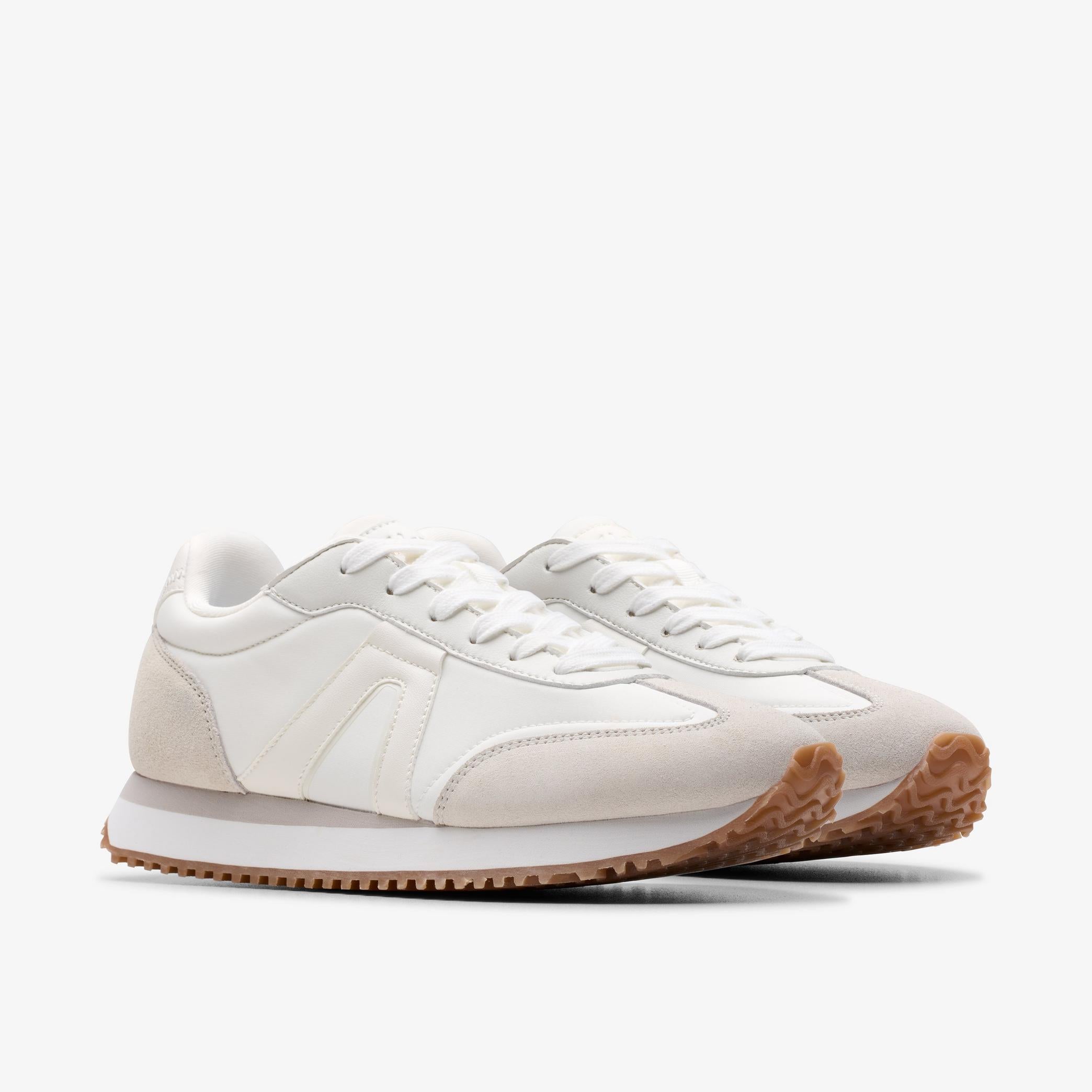 Clarks Womens Calo Run 2 White Combi 26187393