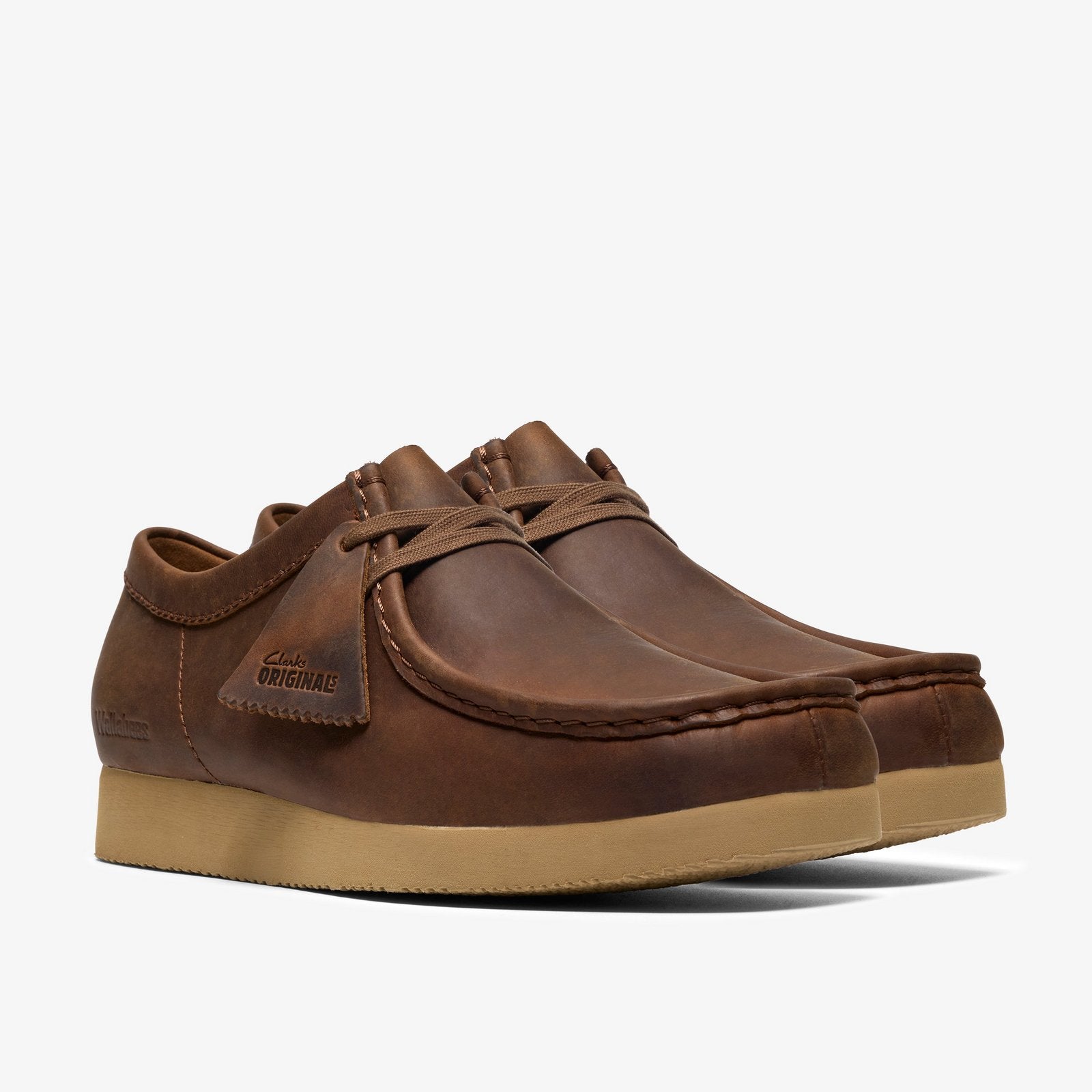 Clarks Originals Men's Wallabee Lite Beeswax Leather 26327581 - rear view