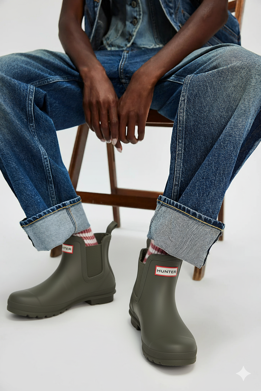 Hunter Women's Original Chelsea Boots Olive Leaf WFS2078RMA OVL