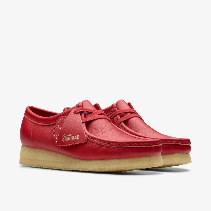 Clarks Women’s Wallabee Red Leather 26180683