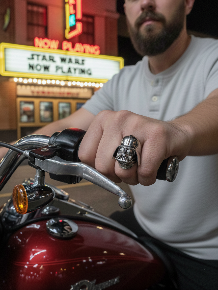 Han Cholo DARTH VADER RING Silver HCSW15