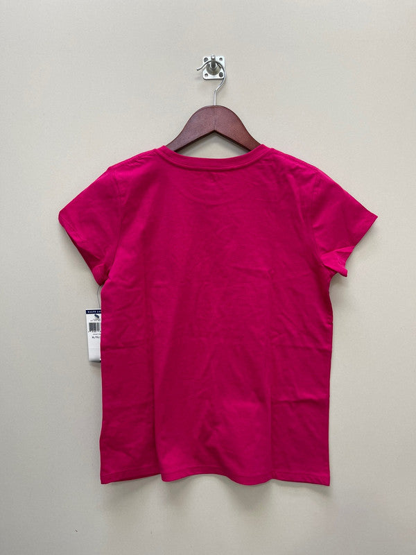 Polo Ralph Lauren Women's Logo Heart T-Shirt Sport Pink 313858651003 B3