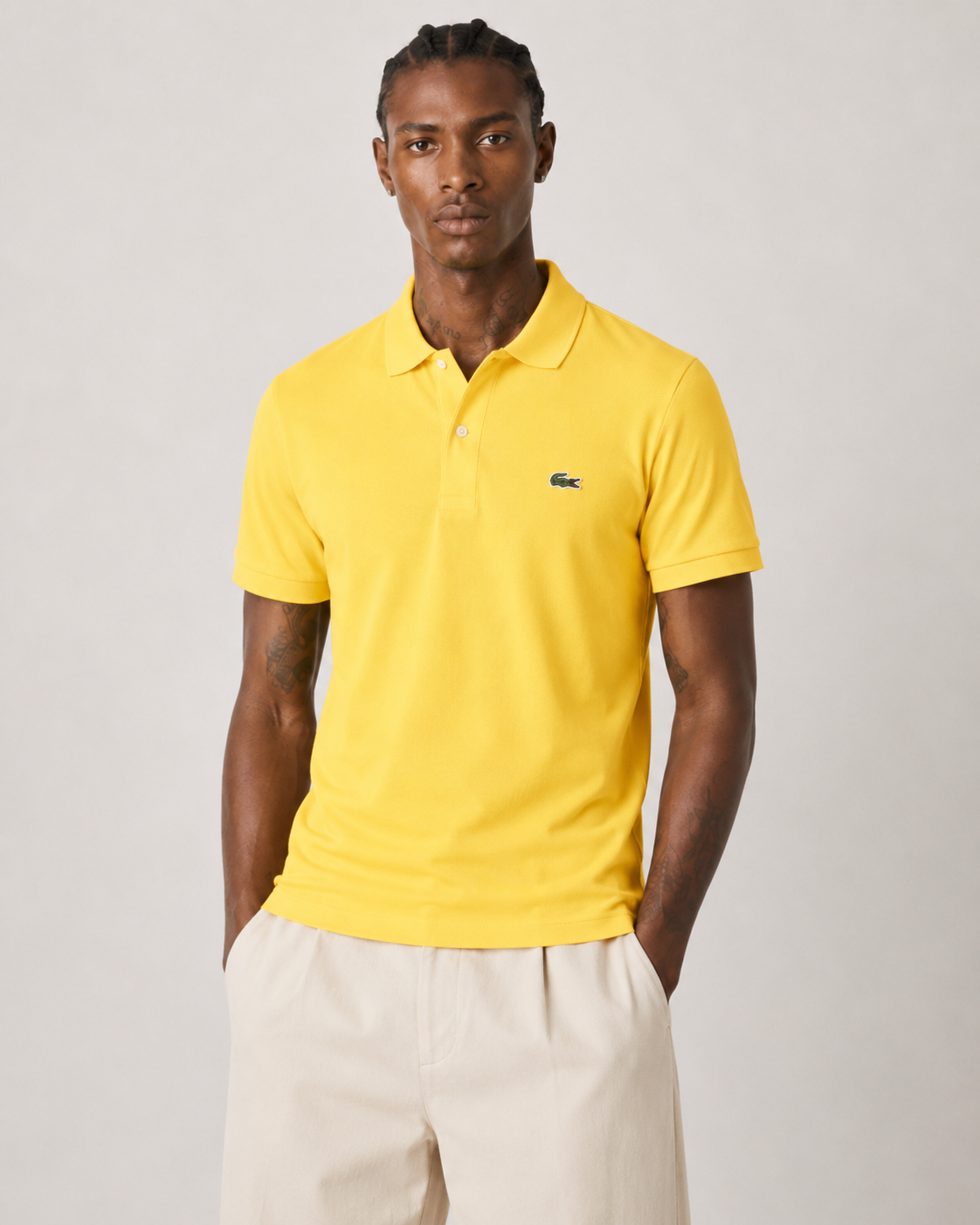 Lacoste Mens Petit Pique Slim Fit Polo Shirt Daba PH4012 Z0A