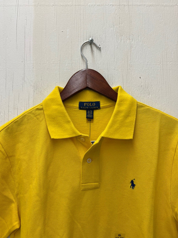 Polo Ralph Lauren Boys Classic Fit Cotton Mesh Polo Shirt Yellow 323720732042 B9
