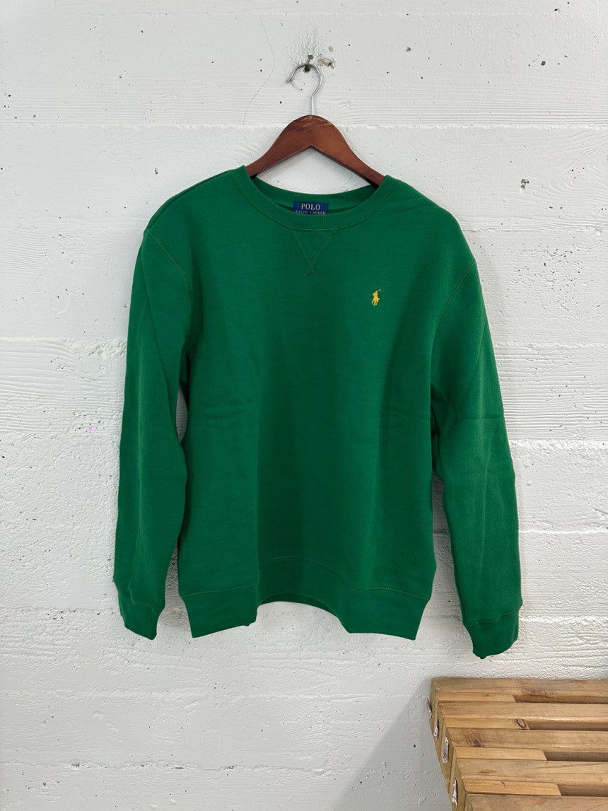 Polo Ralph Lauren Women's Fleece Crewneck Sweatshirt Green 323799359012 B5
