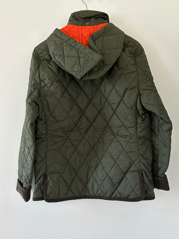 Polo Ralph Lauren Girls Water- Repellent Hooded Barn Jacket Company Olive 323880396001 B2