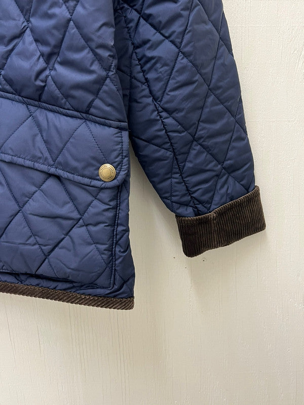 Polo Ralph Lauren Women's Water- Repellent Hooded Barn Jacket Navy 323880396002 B2
