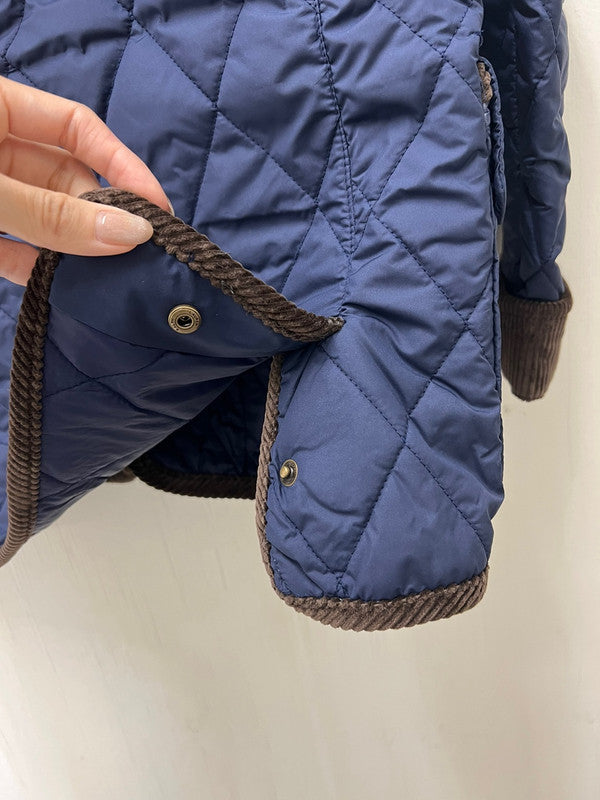 Polo Ralph Lauren Women's Water- Repellent Hooded Barn Jacket Navy 323880396002 B2