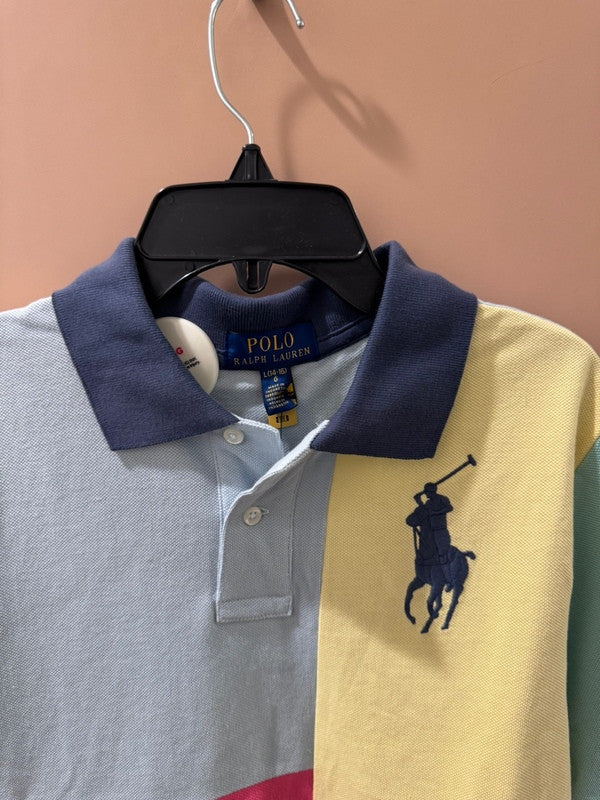 Polo Ralph Lauren Girls Color-Block Polo Shirt Pred Multi 323934186001 B8